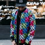 Big Drip Reversible Bomber Jacket Coloured